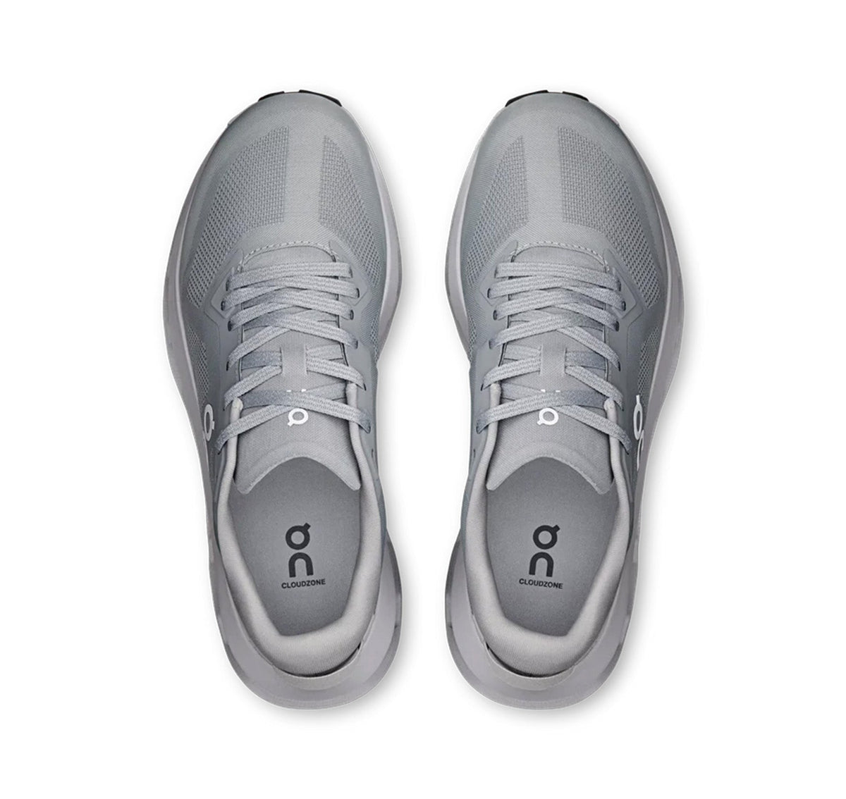 On Men Cloudzone Alloy/Rock Lifestyle Sneakers product image 3, provided for visual reference and product detail review
