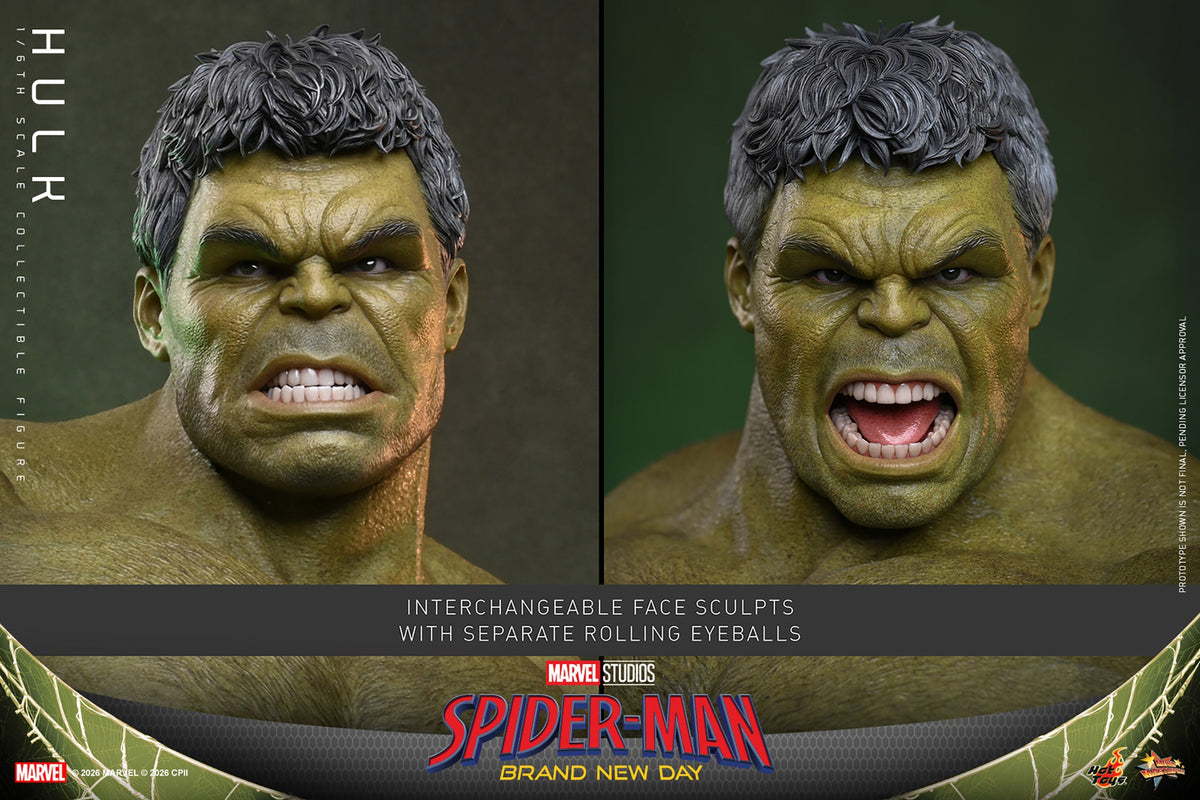 Hot Toys Hulk (Spider-Man: Brand New Day) 1/6 Scale Action Figure product image 5, provided for visual reference and product