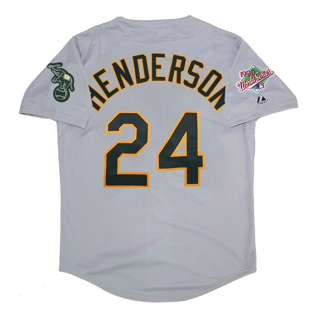 Rickey Henderson Oakland Athletics 1990 World Series Road product image 2