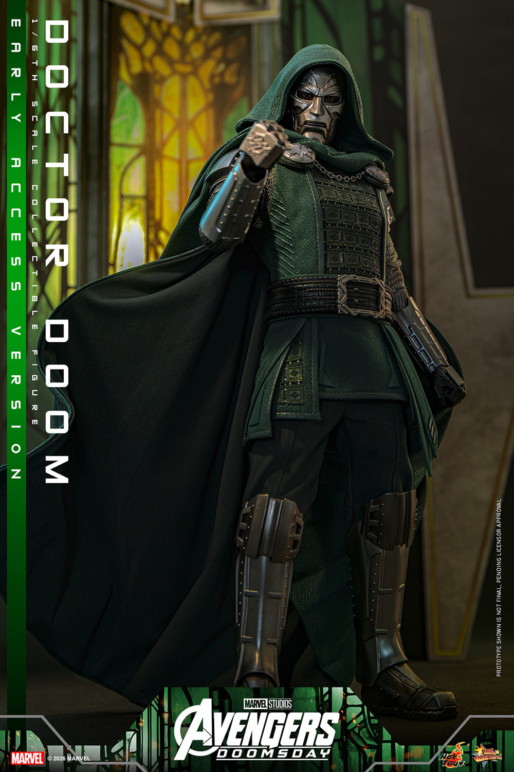Hot Toys Doctor Doom (Avengers: Doomsday) 1/6 Scale Action Figure product image 1, provided for visual reference and product