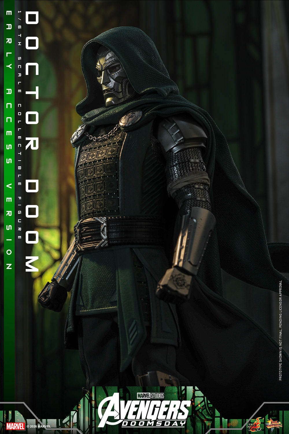 Hot Toys Doctor Doom (Avengers: Doomsday) 1/6 Scale Action Figure product image 4, provided for visual reference and product