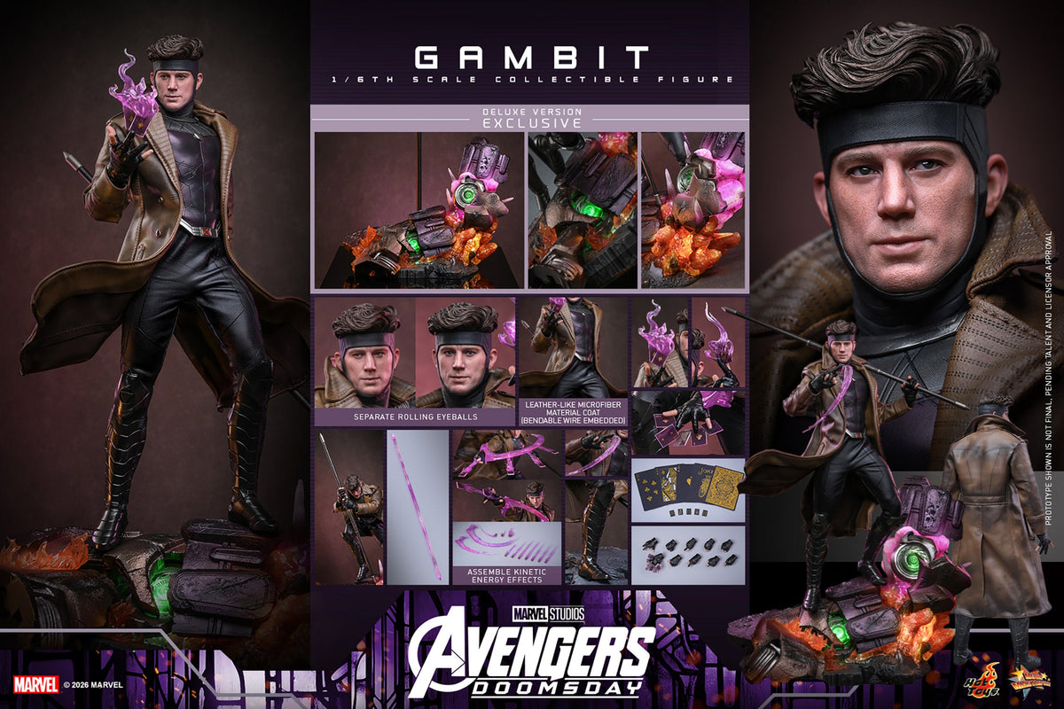 Hot Toys Gambit (Avengers: Doomsday - Deluxe Version) 1/6 Scale Action Figure product image 4, provided for visual reference