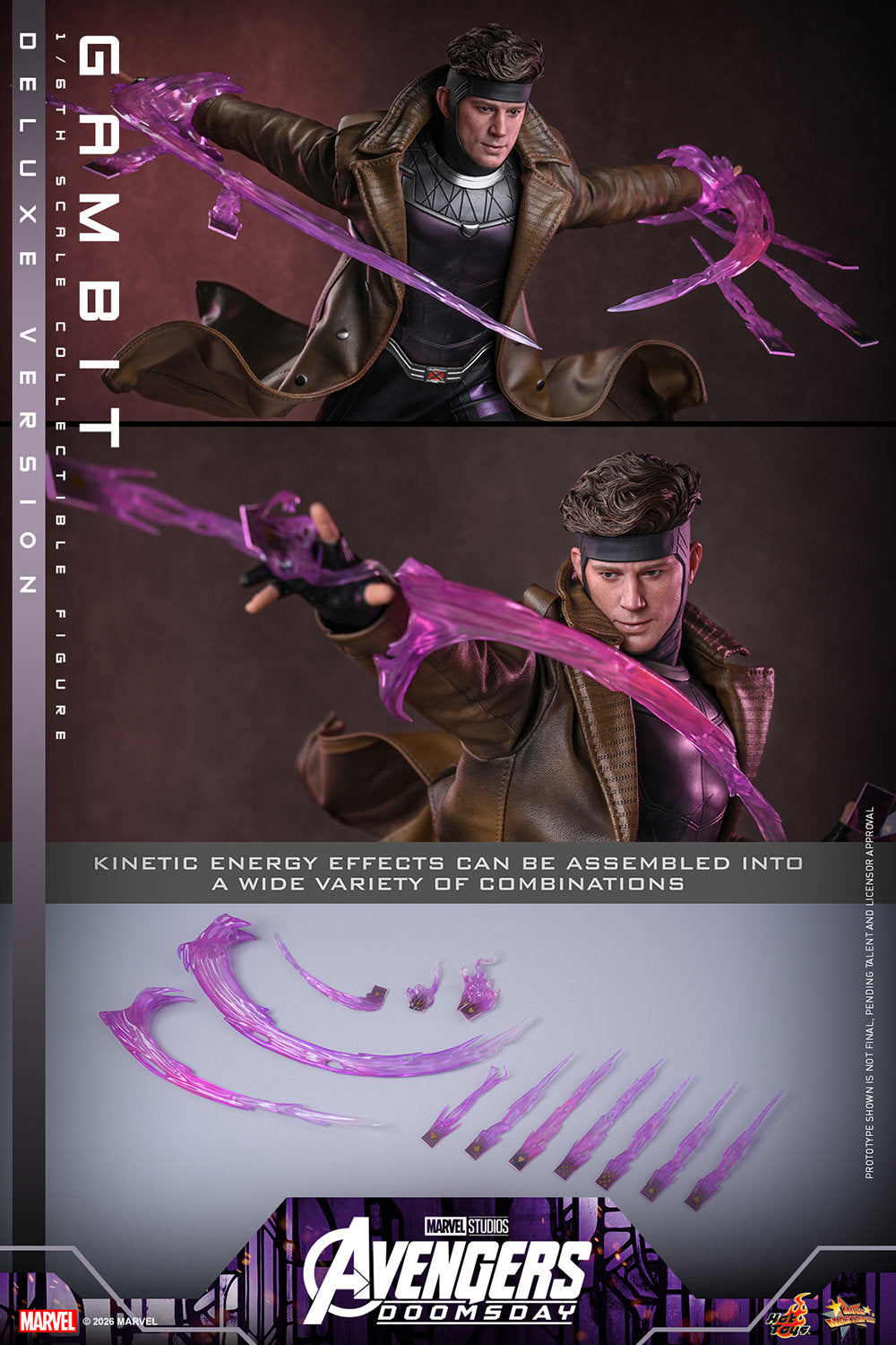 Hot Toys Gambit (Avengers: Doomsday - Deluxe Version) 1/6 Scale Action Figure product image 5, provided for visual reference