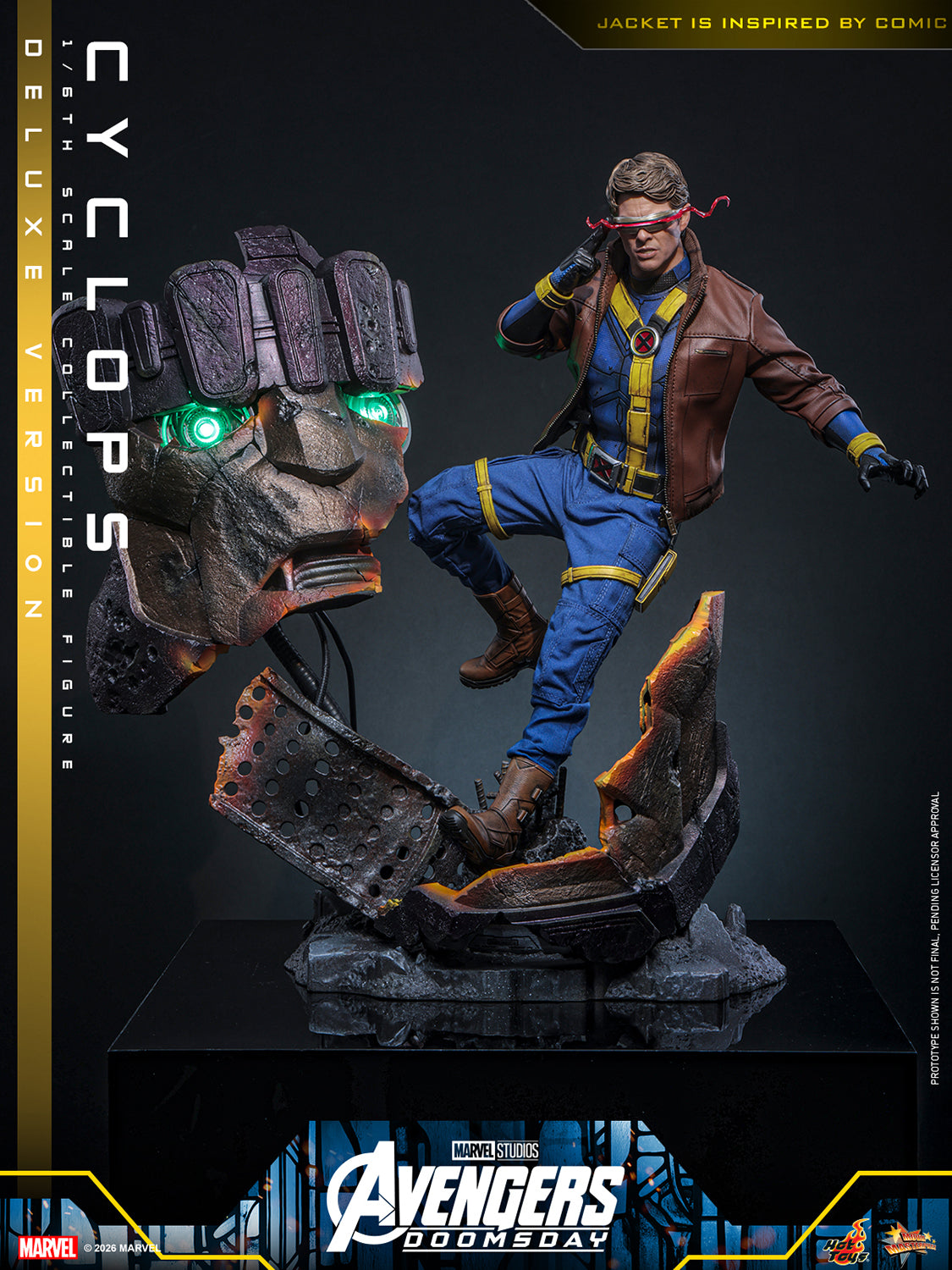 Hot Toys Cyclops (Avengers: Doomsday - Deluxe Version) 1/6 Scale Action Figure product image 7, provided for visual