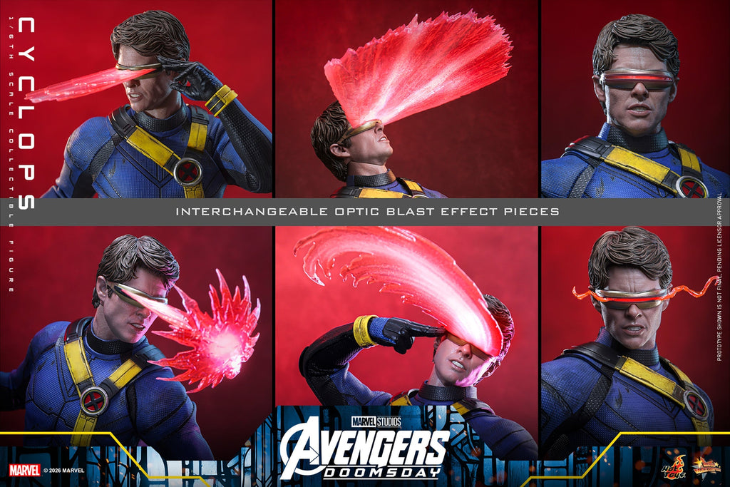 Hot Toys Cyclops (Avengers: Doomsday) 1/6 Scale Action Figure product image 7, provided for visual reference and product