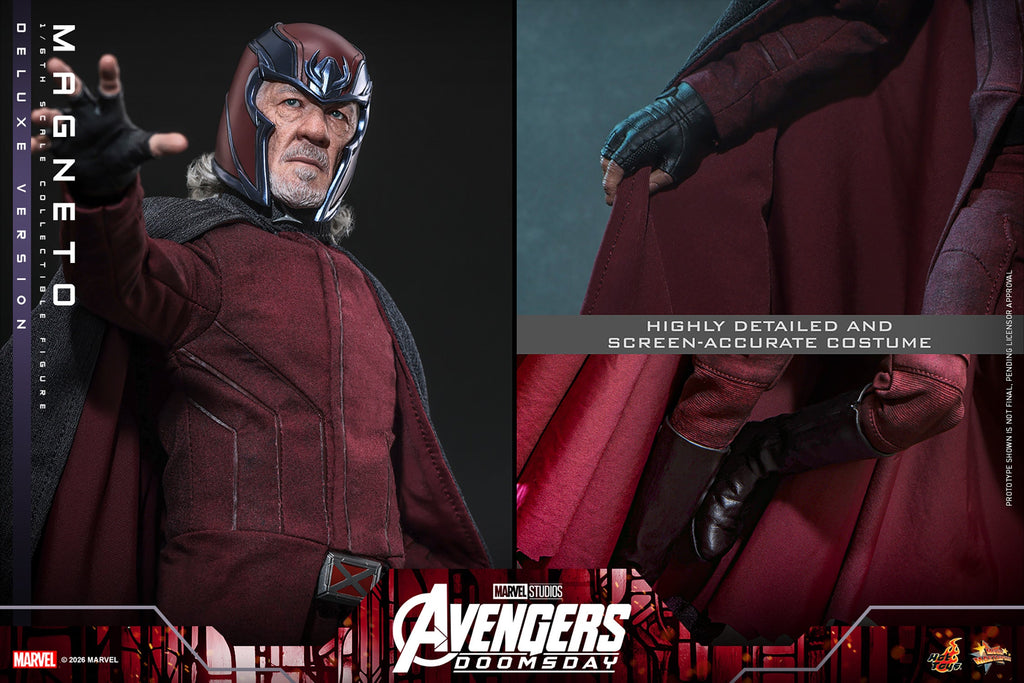Hot Toys Magneto (Avengers: Doomsday - Deluxe Version) 1/6 Scale Action Figure product image 9, provided for visual