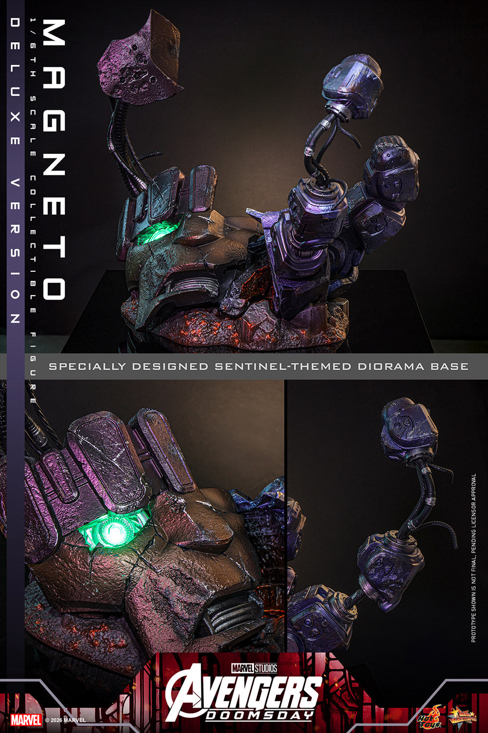 Hot Toys Magneto (Avengers: Doomsday - Deluxe Version) 1/6 Scale Action Figure product image 3, provided for visual