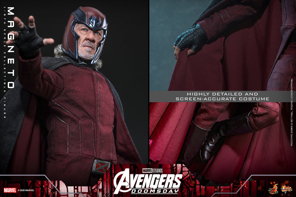 Hot Toys Magneto (Avengers: Doomsday) 1/6 Scale Action Figure product image 6, provided for visual reference and product