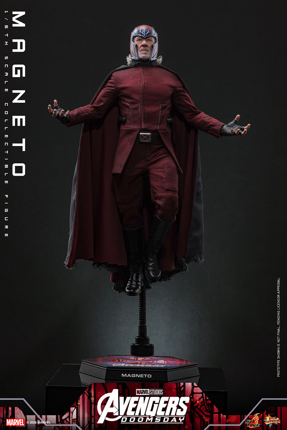 Hot Toys Magneto (Avengers: Doomsday) 1/6 Scale Action Figure product image 1, provided for visual reference and product