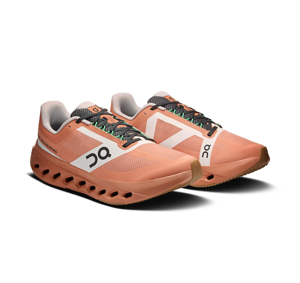 On Women Cloudsurfer Next Z5 Canyon/White Running Shoes product image 2, provided for visual reference and product detail