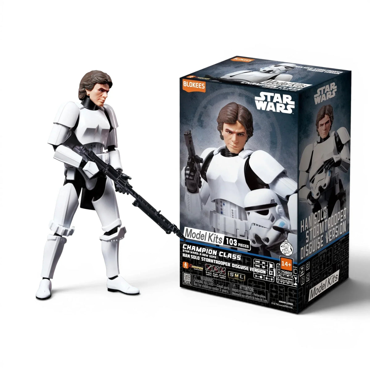 Blokees Han Solo Action Character - Model Kit product image 1, provided for visual reference and product detail review