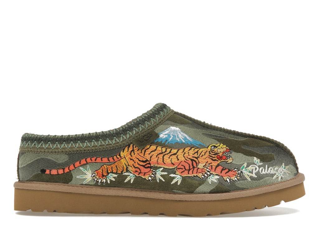 UGG Tasman Slipper Palace Burnt Olive Camo product image 1, provided for visual reference and product detail review