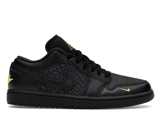Air Jordan 1 Low Black Elephant Print product image 1, provided for visual reference and product detail review