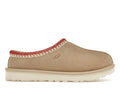 UGG Tasman Slipper - Sand/Dark Cherry (Women) product image 1, provided for visual reference and product detail review