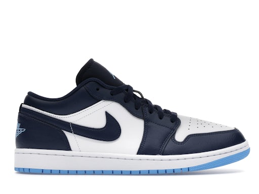 Air Jordan 1 Low Midnight Navy University Blue product image 1, provided for visual reference and product detail review