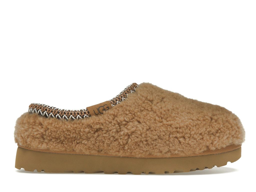 UGG Tasman Maxi Curly Slipper - Chestnut (Women) product image 1, provided for visual reference and product detail review