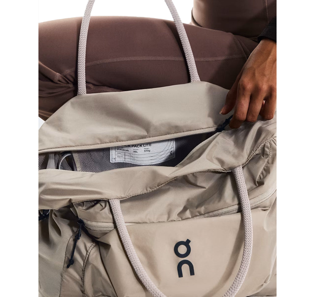 On Track Pack 35L Lite Sand Sports Duffel Bag product image 3, provided for visual reference and product detail review