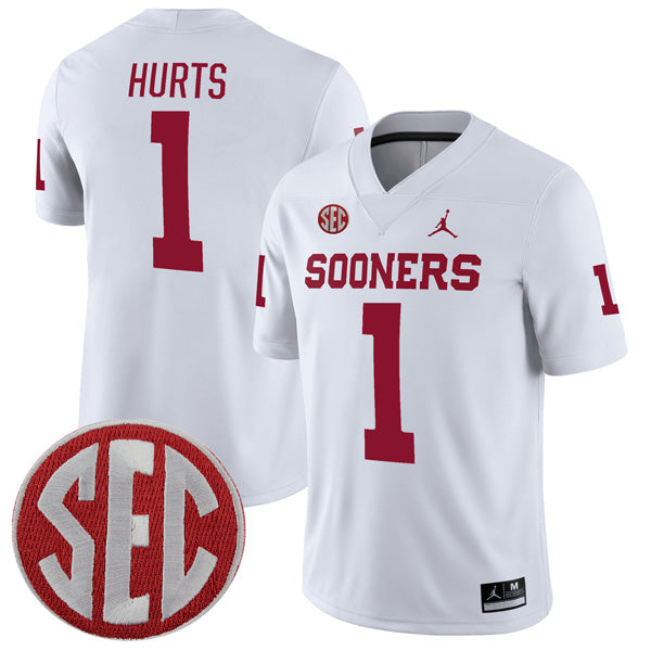 Jalen Hurts Oklahoma Sooners Alumni Player Jersey - White product image 1