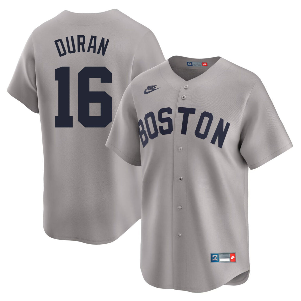 Jarren Duran Boston Red Sox Throwback Limited Jersey – Gray product image 1