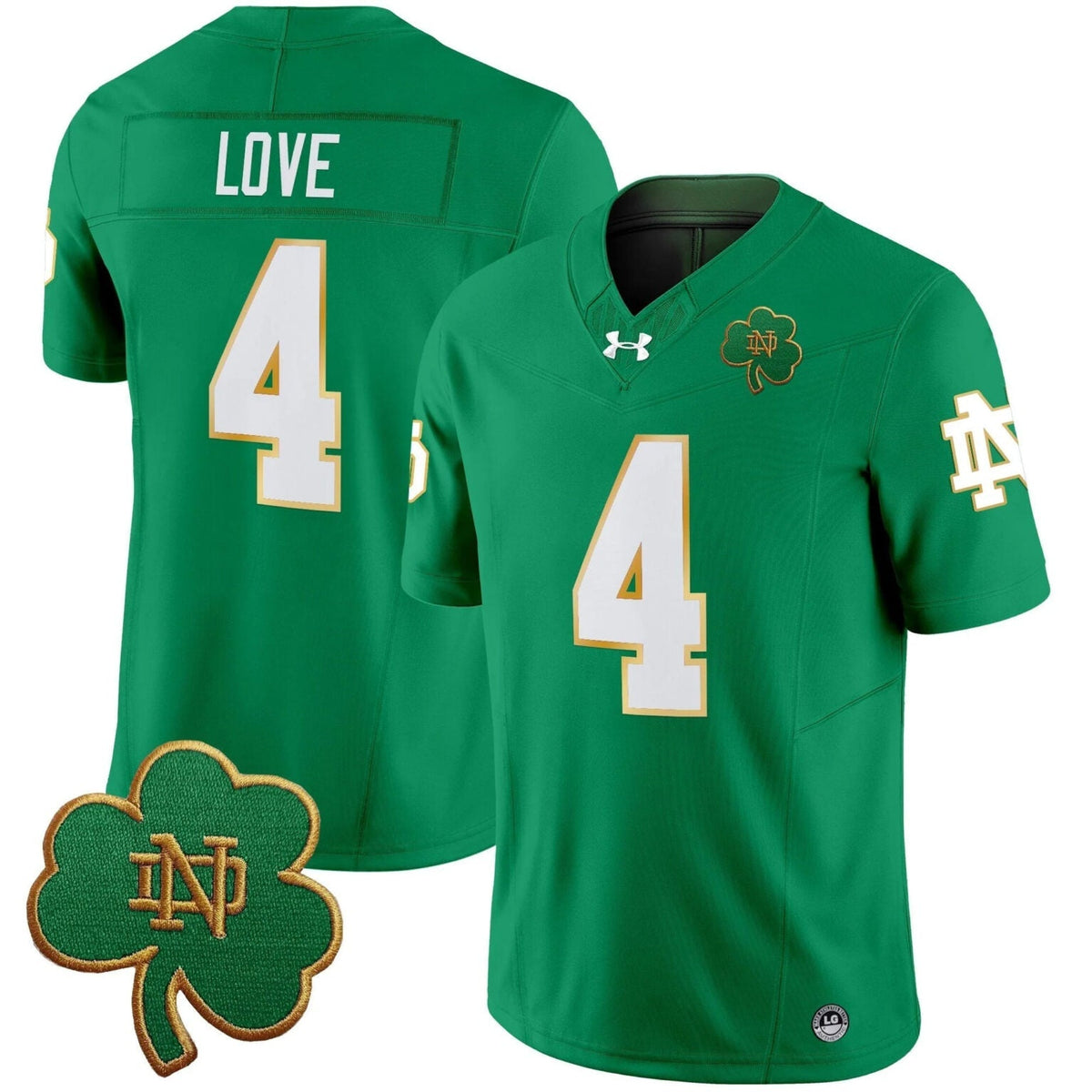 Jeremiyah Love Notre Dame Fighting Irish Jersey - Green product image 1