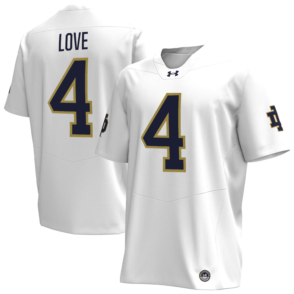 Jeremiyah Love Notre Dame Fighting Irish Jersey - White product image 1