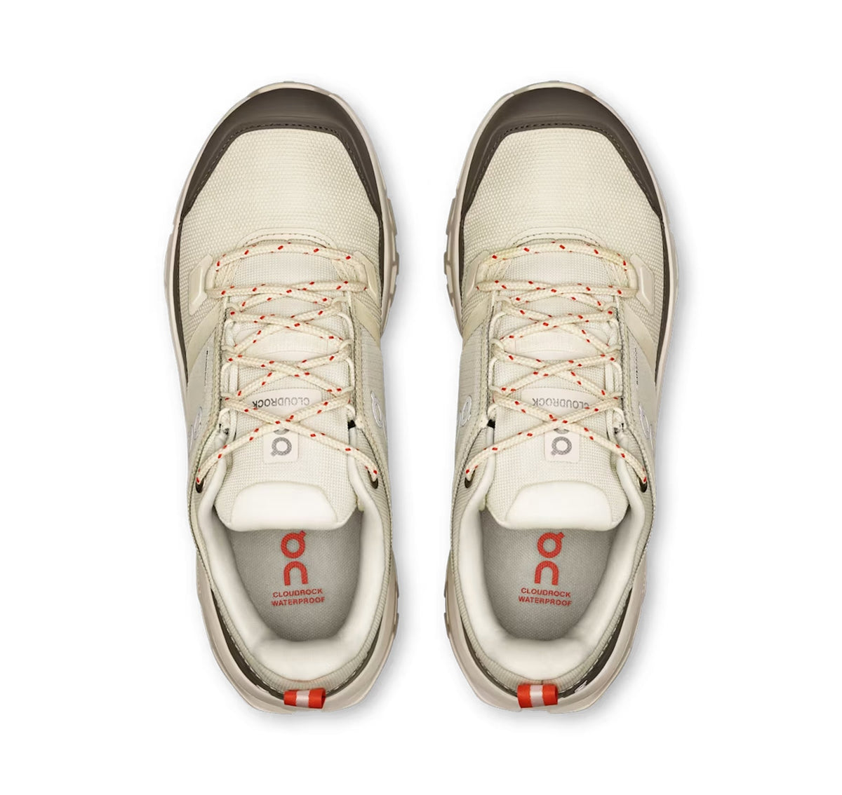 On Women Cloudrock Low Waterproof Ivory Hiking Shoes product image 3, provided for visual reference and product detail review