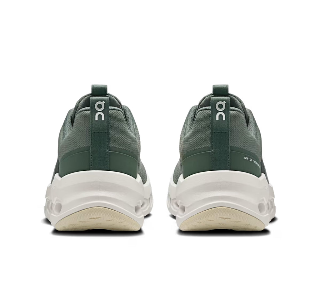 On Big Kids' Cloudleap Olive/Ghost Athletic Shoes product image 5, provided for visual reference and product detail review