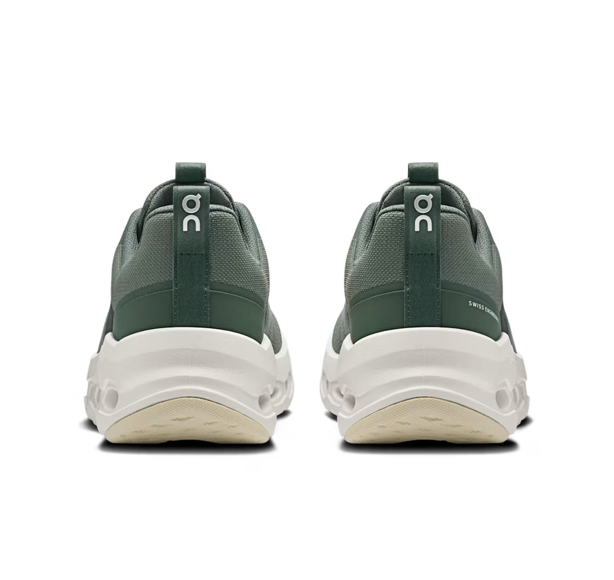 On Big Kids' Cloudleap Olive/Ghost Athletic Shoes product image 5, provided for visual reference and product detail review