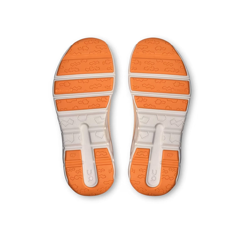 On Little Kids' Cloudleap Tangerine/Blonde Athletic Shoes product image 6, provided for visual reference and product detail