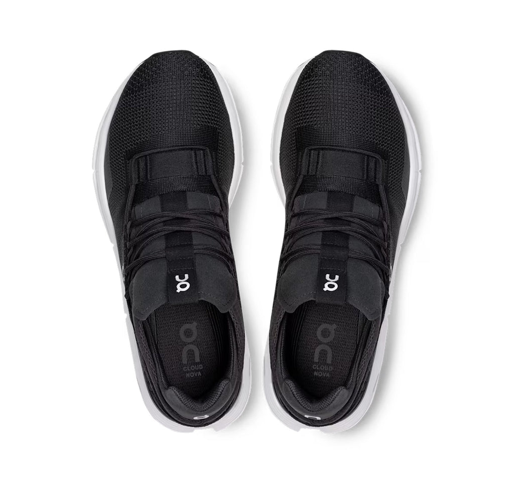 On Women Cloudnova Phantom/White Lifestyle Sneakers product image 3, provided for visual reference and product detail review