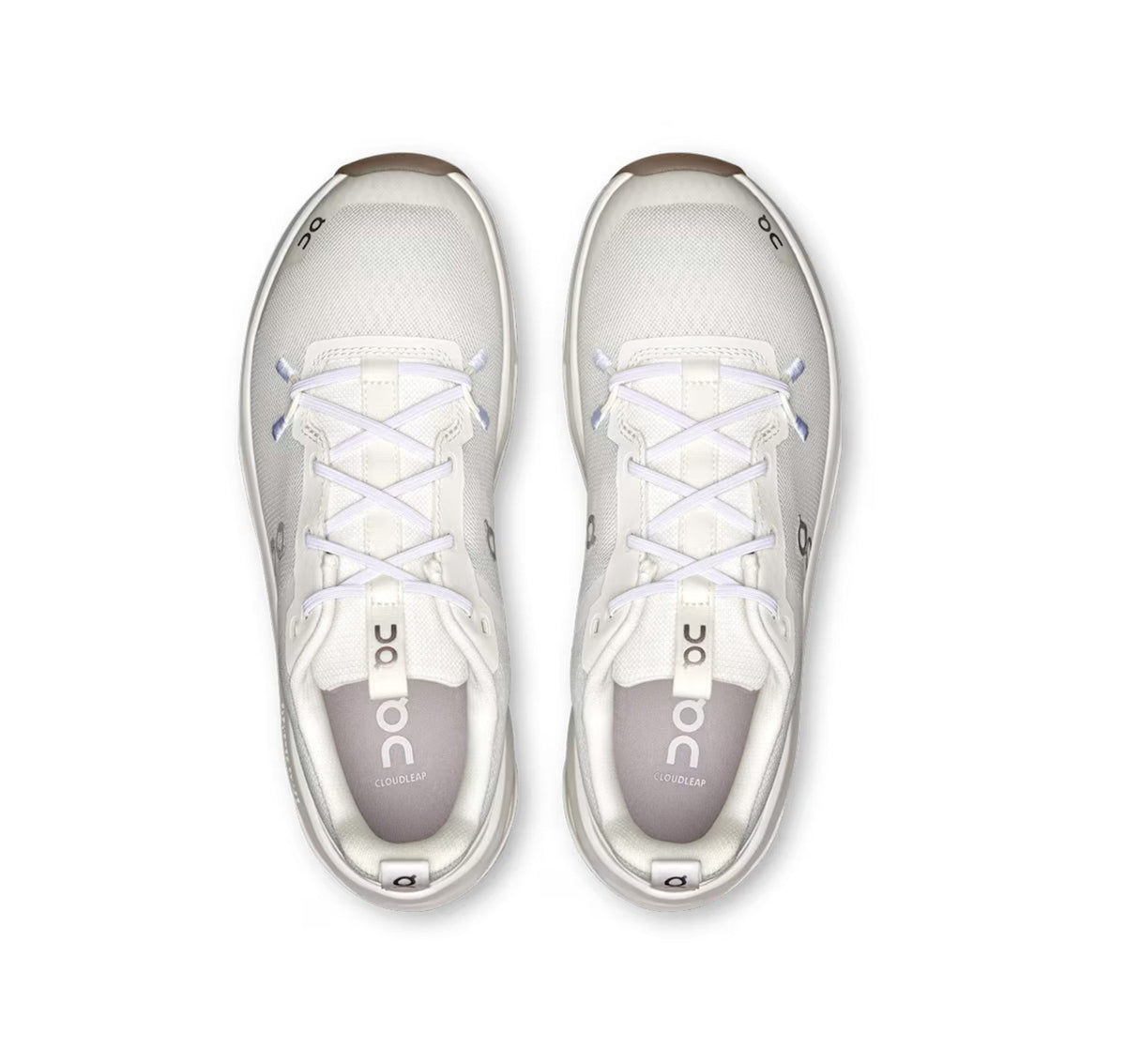 On Big Kids' Cloudleap White Athletic Shoes product image 3, provided for visual reference and product detail review