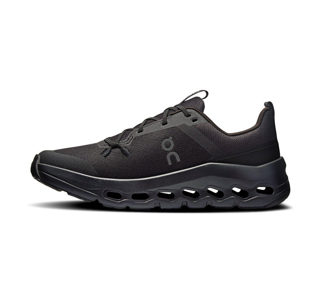 On Big Kids' Cloudleap Black Athletic Shoes product image 3, provided for visual reference and product detail review