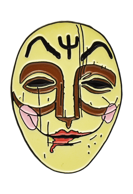 Krampus - Dark Elf Gluggagaegir (Window Peeper) Enamel Pin product image 2, provided for visual reference and product detail