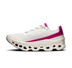 On Women Cloudmonster Ivory/Grenadine Running Shoes product image 4, provided for visual reference and product detail review