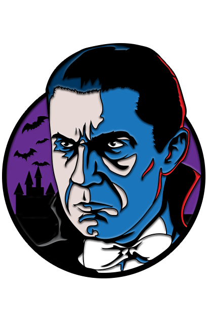 Bela Lugosi Dracula Enamel Pin product image 2, provided for visual reference and product detail review