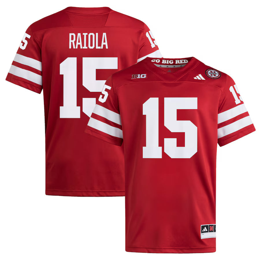 Dylan Raiola Nebraska Huskers Home Jersey - Scarlet product image 1