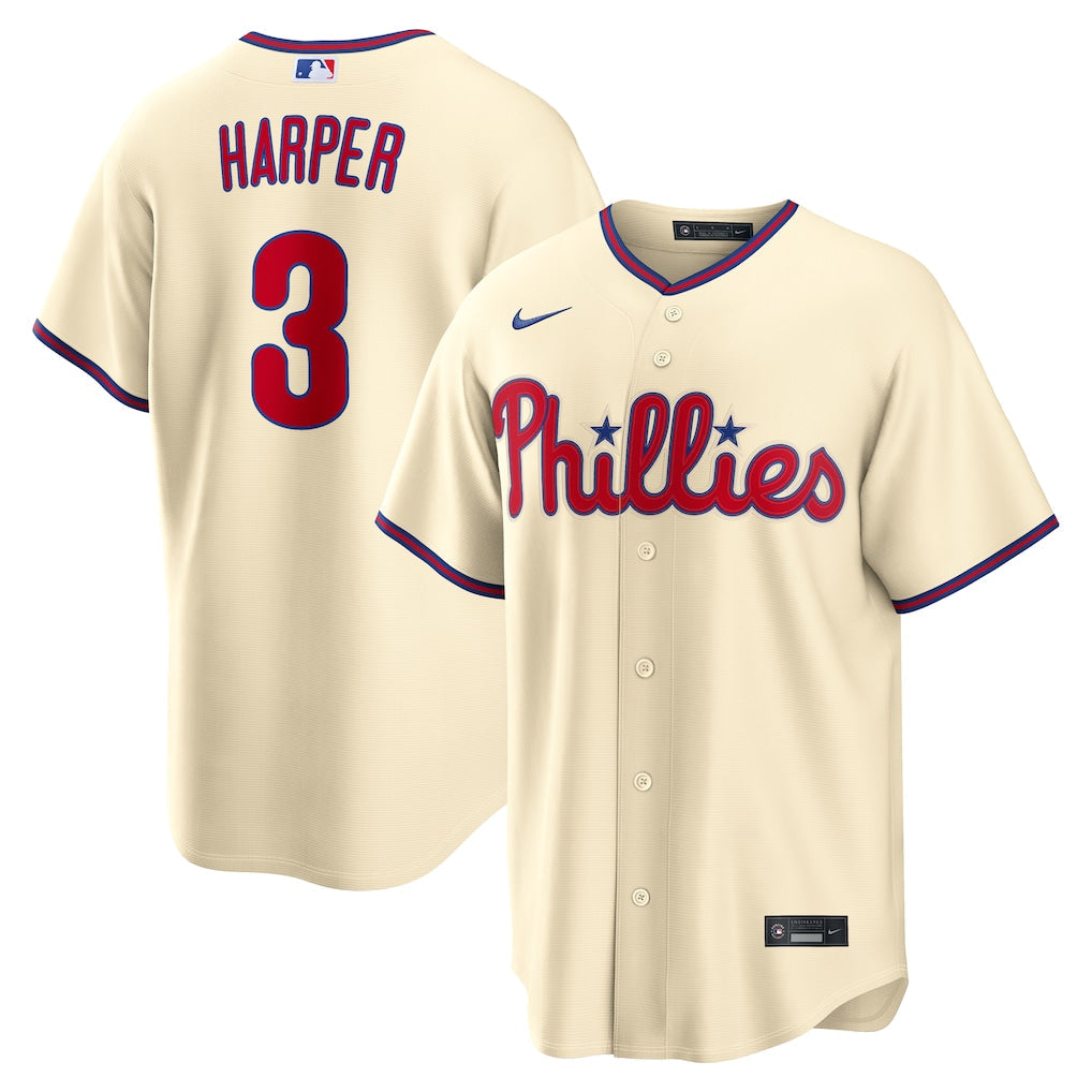 Bryce Harper Philadelphia Phillies Alternate Jersey - Cream product image 1