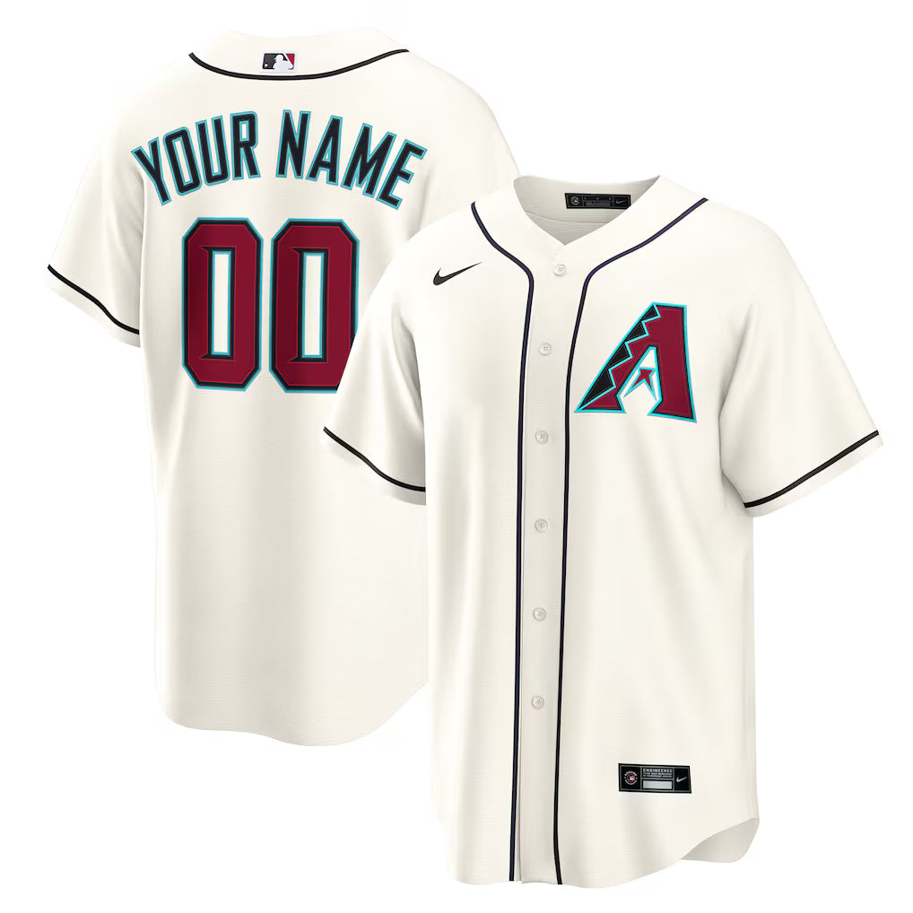 Custom Arizona Diamondbacks Home Jersey – Cream product image 1