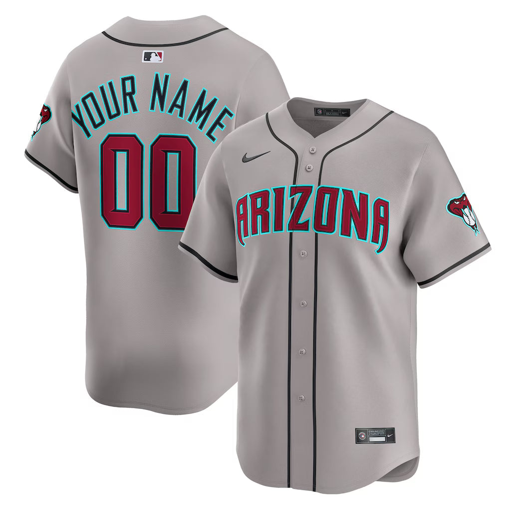 Custom Arizona Diamondbacks Away Jersey – Gray product image 1
