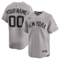 Custom New York Yankees Away Jersey - Gray product image 1