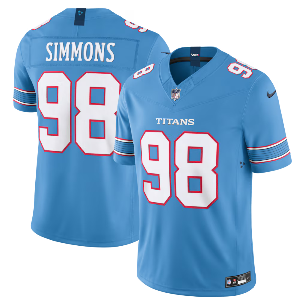 Jeffery Simmons Tennessee Titans Jersey - Light Blue product image 1