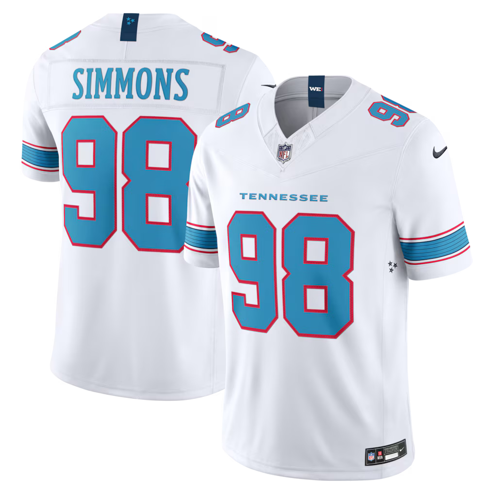 Jeffery Simmons Tennessee Titans Jersey - White product image 1
