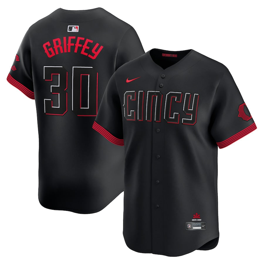 Ken Griffey Jr. Cincinnati Reds City Connect Jersey - Black product image 1