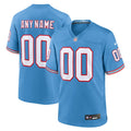 Custom Tennessee Titans Oilers Throwback Jersey - Light Blue product image 1