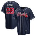 Matt Olson Atlanta Braves Alternate Player Jersey - Navy product image 1