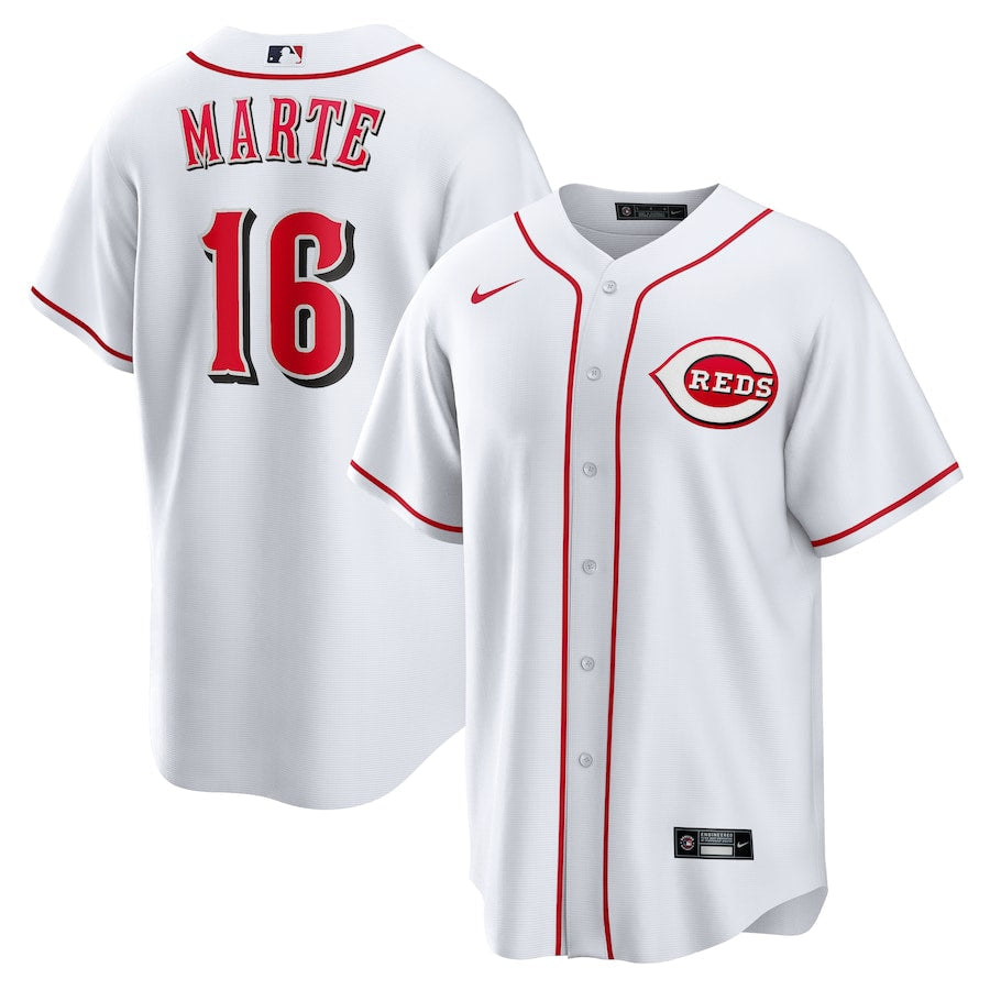 Noelvi Marte Cincinnati Reds Home Jersey - White product image 1