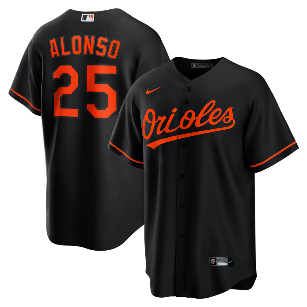 Pete Alonso Baltimore Orioles Alternate Jersey - Black product image 1