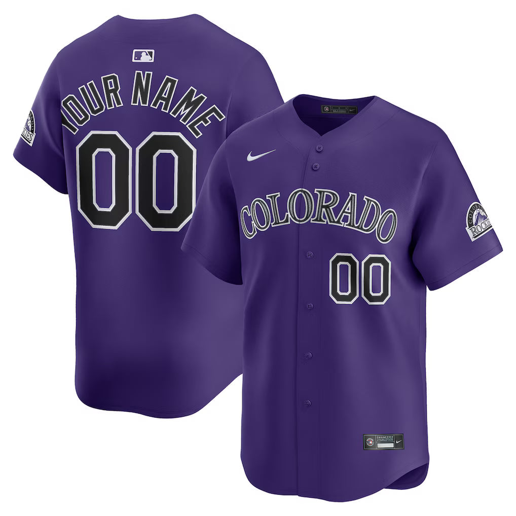 Custom Colorado Rockies Alternate Jersey - Purple product image 1