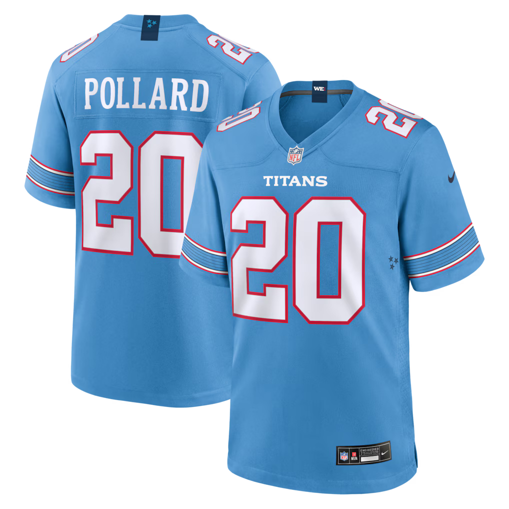 Tony Pollard Tennessee Titans Jersey - Light Blue product image 1