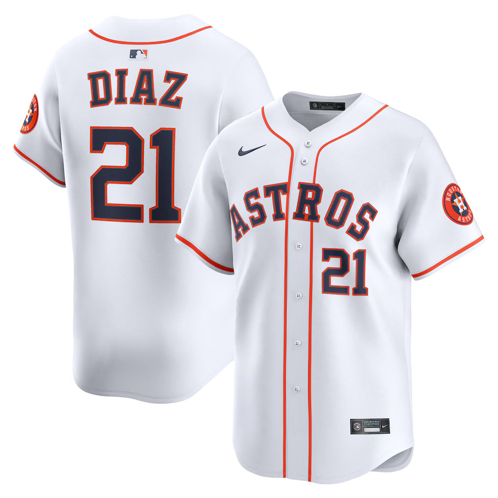 Yainer Diaz Houston Astros Jersey - White product image 1